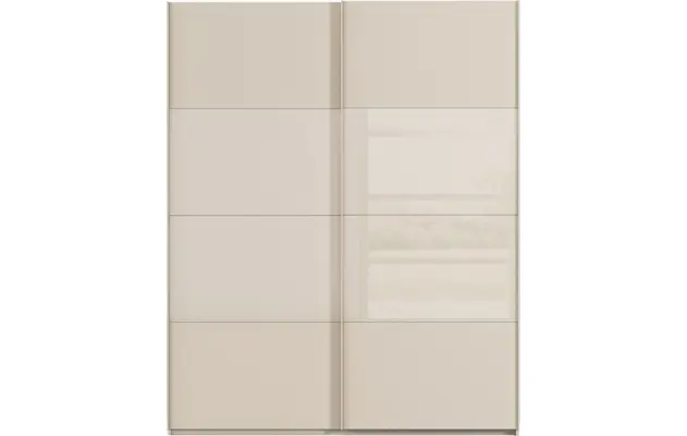 Goossens kledingkast finca combi glans mat glas bruin hoogwaardig meubelplaat - 8244401-{merk}-finca-combi-sts-bruin-schuifdeuren-01